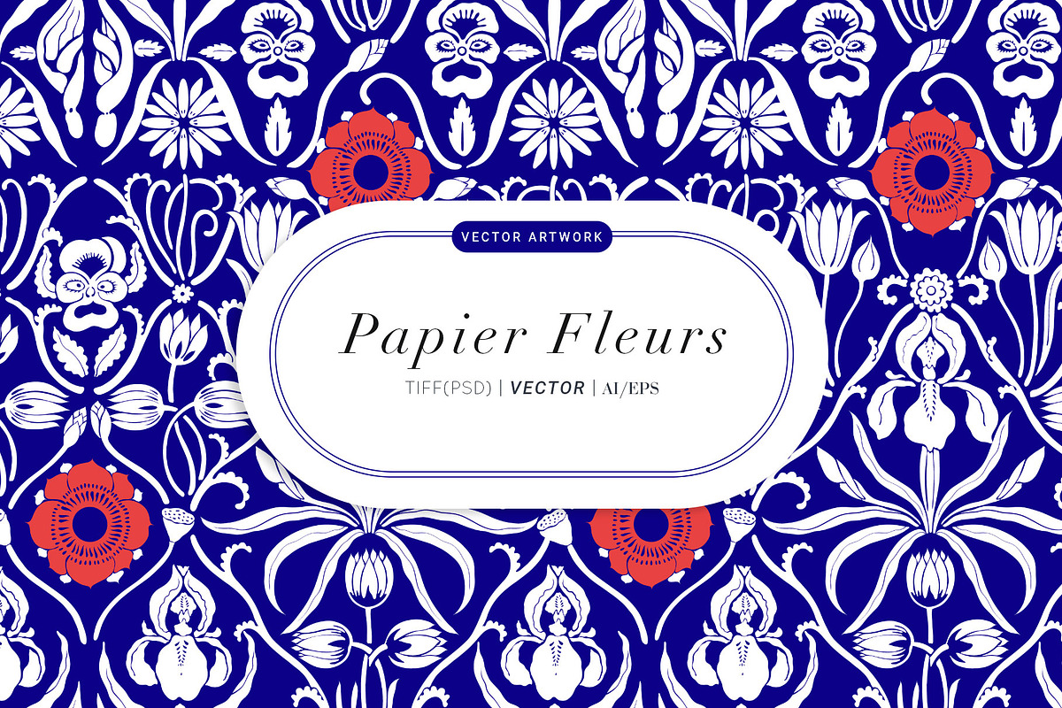 Papier Fleur, Vector Luxury Print!, a Wallpaper Graphic by Pink Linen (Photo 1 of 13)