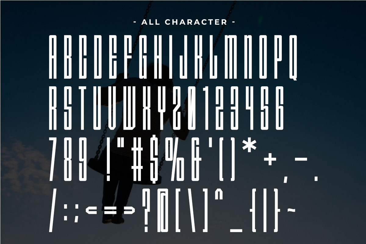 Swinger - Condensed Sans Serif Font, a Sans Serif Font by Pian45 Studio (Photo 6 of 8)