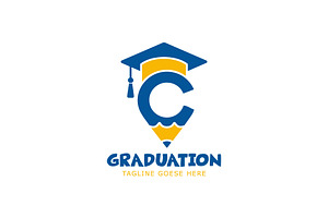 Graduation Logo | Pencil & Education, a Branding & Logo Template by Master Design
