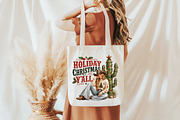 Western Holiday Christmas Y'all PNG, a Seasonal Illustration by designcity5 (Thumbnail 3 of 4)