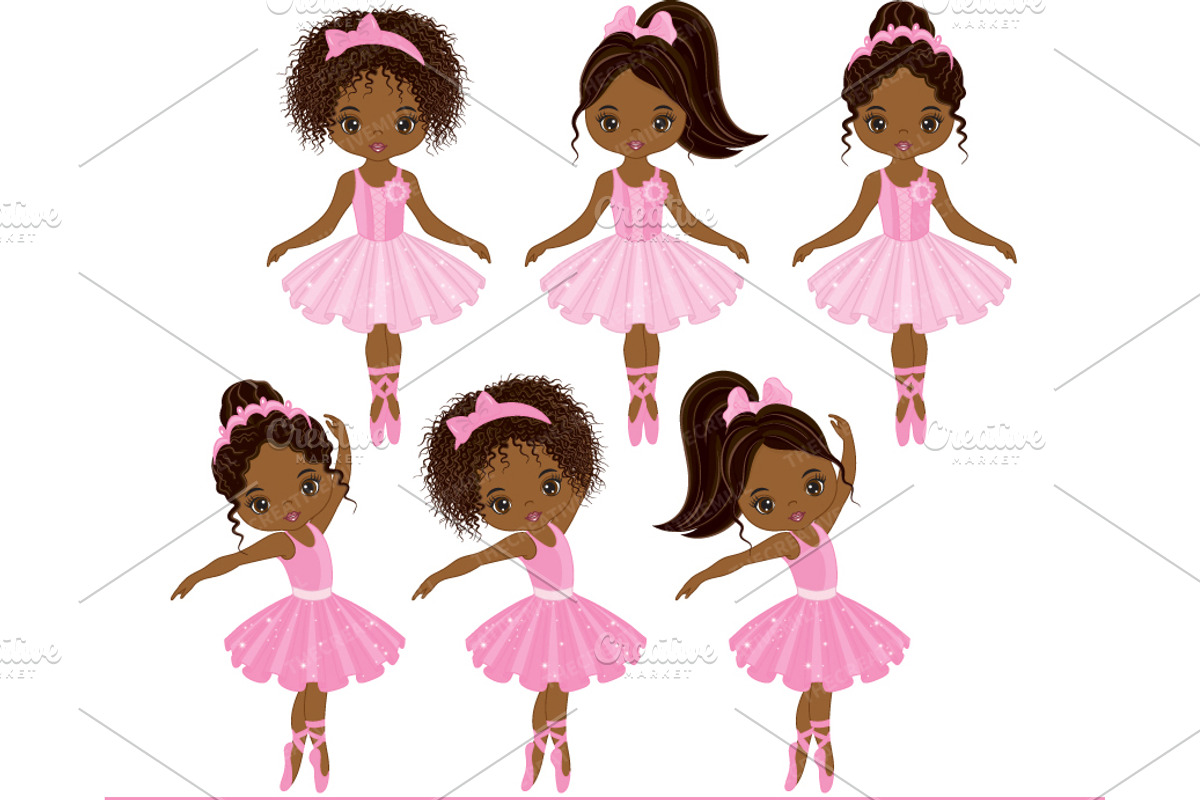 Vector Black Ballerina Clipart, an Illustration by TheCreativeMill (Photo 3 of 4)