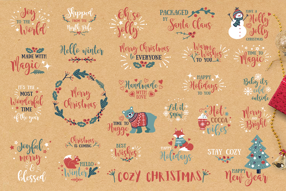 Cozy Christmas collection, an Animal Illustration by KlavaProDesign (Photo 13 of 16)