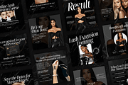 Lash Tech Trainer Canva Templates, a Social Media Template by Xenié Creative (Thumbnail 1 of 10)