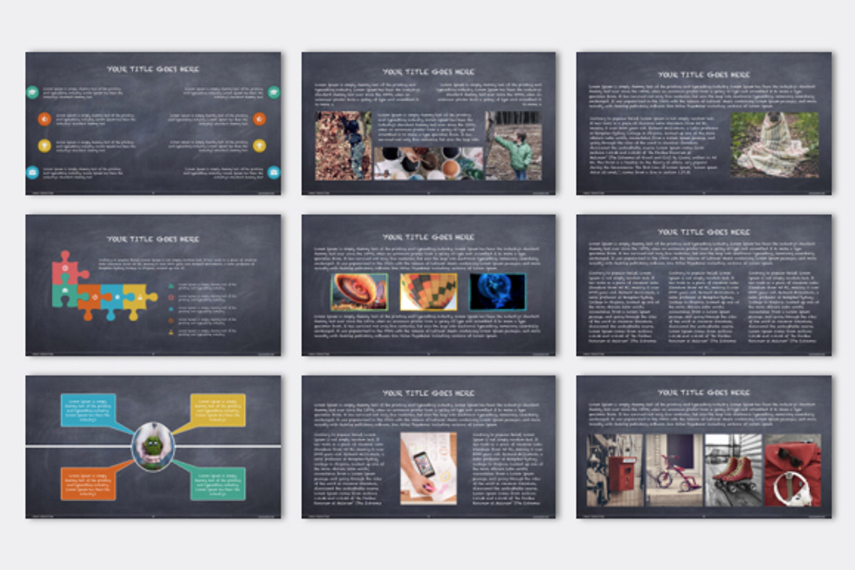 Chalk Keynote Presentation Template, a Presentation Template by Mia (Photo 3 of 7)