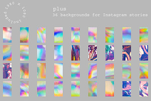 Holographic Foil Backgrounds