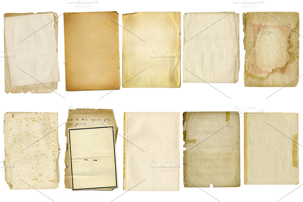 Antique Paper Textures preview 2
