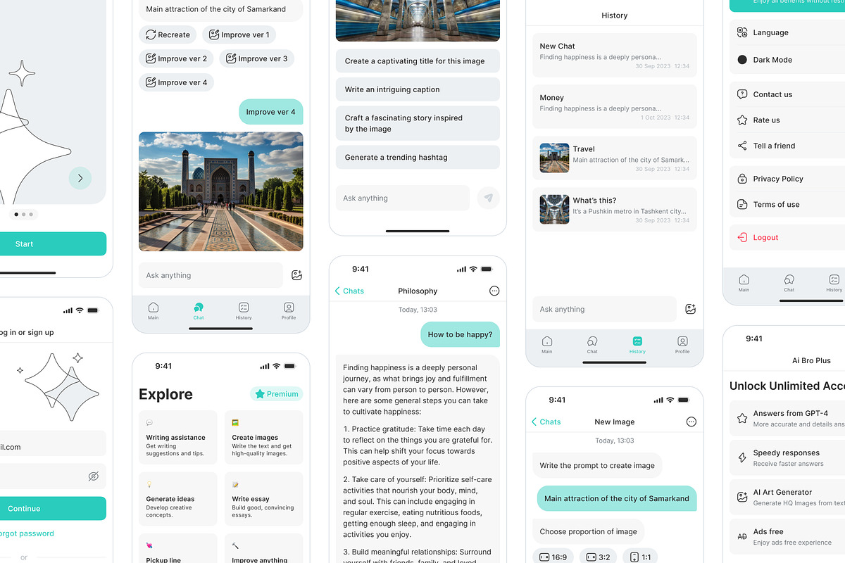 AI Chatbot Assistant, an UI Kit Template by Sergei Durgalian (Photo 5 of 6)