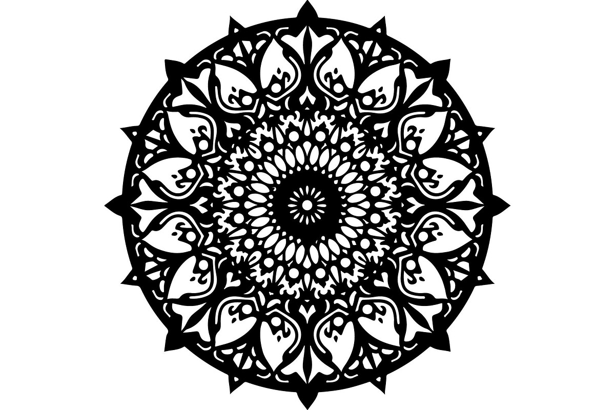 Black Mandala Bundle, an Object Graphic by Designer_Momina (Photo 6 of 7)