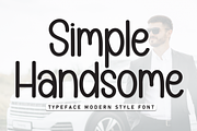 Simple Handsome | Script Font, a Script Font by Scratchones (Thumbnail 1 of 7)