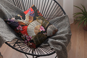 Crane bird, fan, dragons, rising sun, a Pattern Graphic by Matrioshka (Thumbnail 5 of 6)