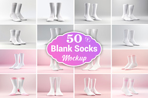 Socks Mockup Picture Bundle