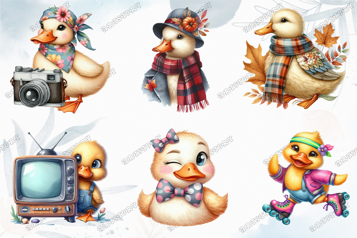Quirky Duck Sublimation Clipart, a Graphic by designcity5 (Photo 3 of 5)