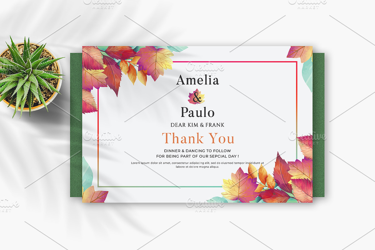 Wedding Invitation Template Set, an Invitation Template by Artphic (Photo 6 of 6)