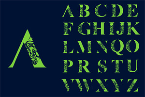 alphabets A to Z  design vector