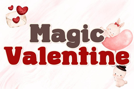 Magic Valentine - Handwritten, a Handwritten Font by Charmingbear59.design