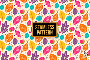 Vivid Grunge Autumn Seamless Pattern, a Pattern Graphic by Creative Store (Thumbnail 4 of 5)