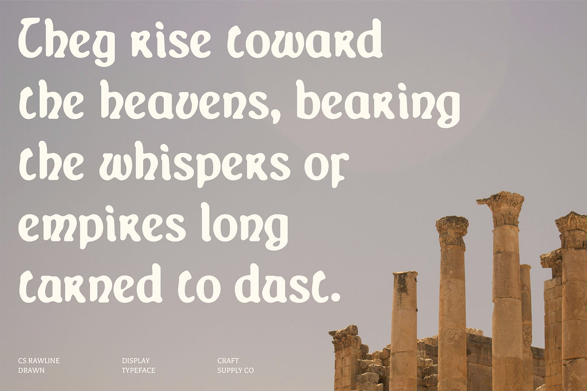 CS Rawline Drawn, a Sans Serif Font by Craft Supply Co. (Photo 2 of 8)