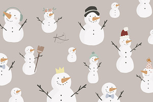 SNOWMAN BUNDLE / Vector Png