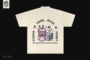 Cute Pastel books & Coffee Lover, a Graphic by shaondesigns (Thumbnail 4 of 4)