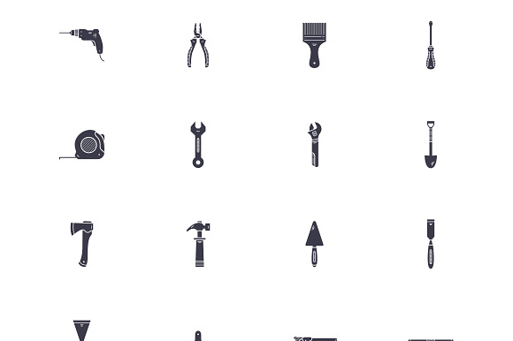 Construction Tools (Vector Icons)