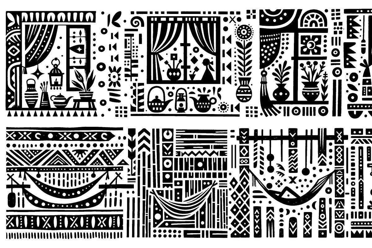 Vintage Culture Dance Folk Art, a Decorative Illustration by devastd (Photo 6 of 28)