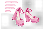 Fashion Doll Clip Art, Pink Clipart, an Illustration by TatiMockup (Thumbnail 4 of 5)