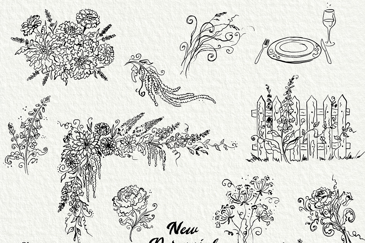 New Perennial Garden Wedding, a Decorative Illustration by divanovskaya_nv (Photo 19 of 27)