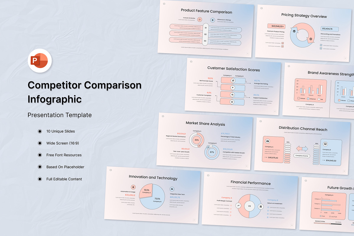 Comparison Infographic PowerPoint, a Presentation Template by Antstheme