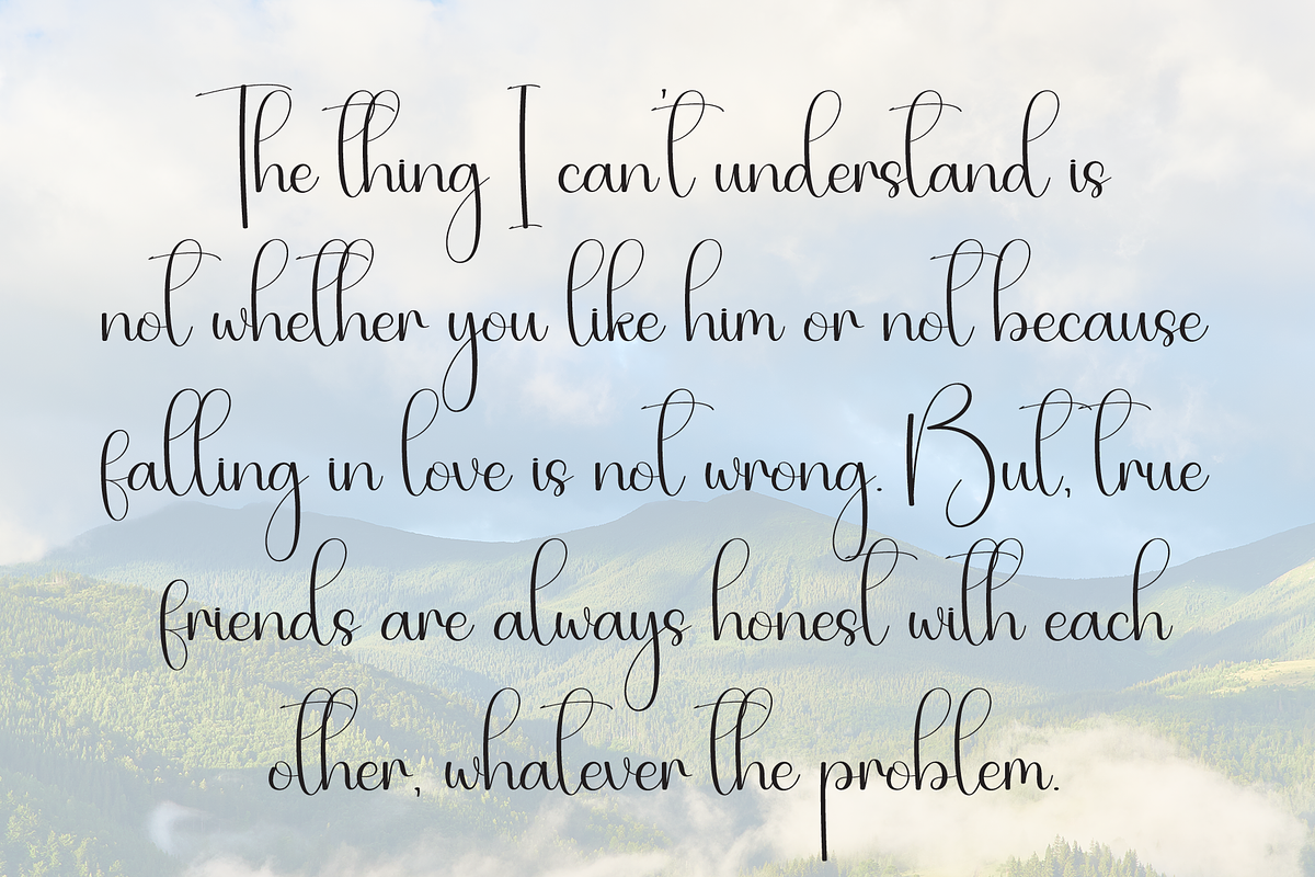 Highland | Script Font, a Handwritten Font by Scratchones (Photo 6 of 9)