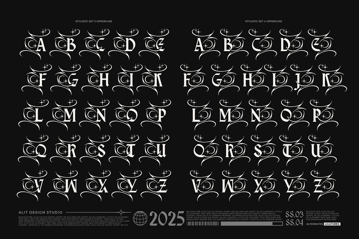 Doverise Typeface, a Blackletter Font by alit design (Photo 7 of 20)