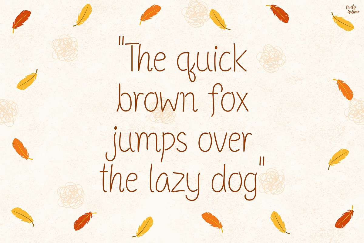 Featherfall | Handwriting font, a Handwritten Font by LivelyAutumn11.11 (Photo 4 of 5)