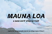 Vintage Hawaiian Font: Mauna Loa, a Sans Serif Font by Midnight Grim (Thumbnail 1 of 3)