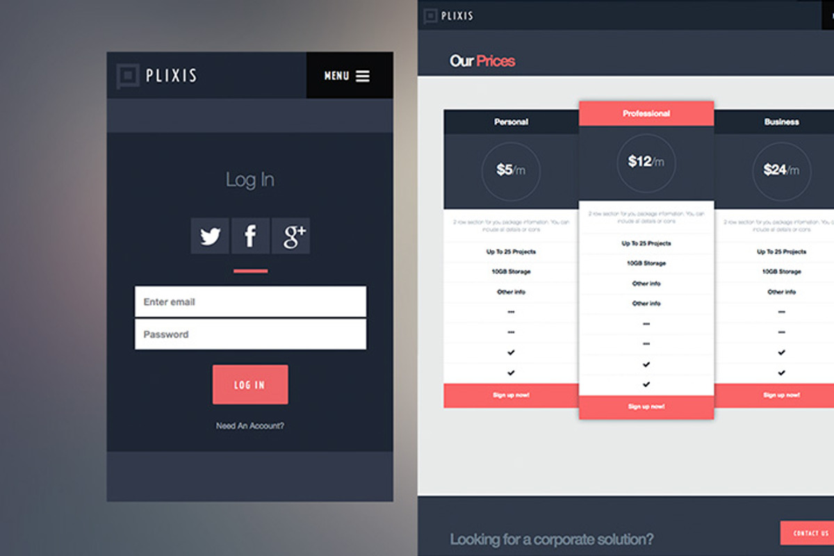 Plixis - Multipurpose Theme, a Bootstrap Template by Theme Armada (Photo 2 of 5)