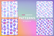 Stop Terrorism Patterns Collection, a Pattern Graphic by Alex Blogoodf (Thumbnail 5 of 9)