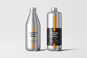 Aluminum Bottle Mockup, a Product Mockup by zpackcreative (Thumbnail 1 of 4)