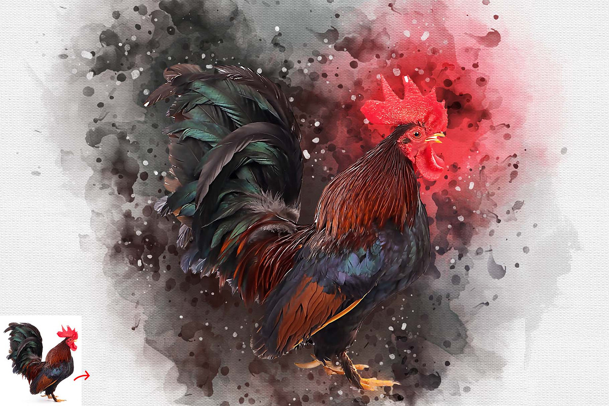 Brush Art Photoshop Action, an Action Add-On by MRI STUDIO (Photo 14 of 16)