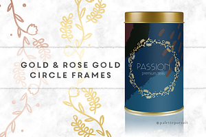 Gold & Rose Gold Circle Frames