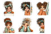 whimsical peeking girl clipart, a Transportation Illustration by SinaCreation (Thumbnail 4 of 6)