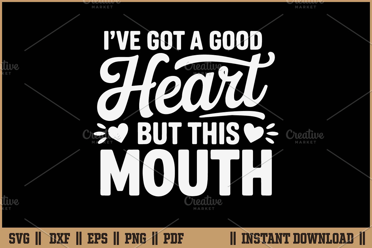 I've Got A Good Heart But This Mouth, a Seasonal Illustration by Handy Arts Studio (Photo 1 of 3)