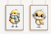 Whimsical Easter Bird Clipart, an Illustration by Libby Wishes (Thumbnail 3 of 7)