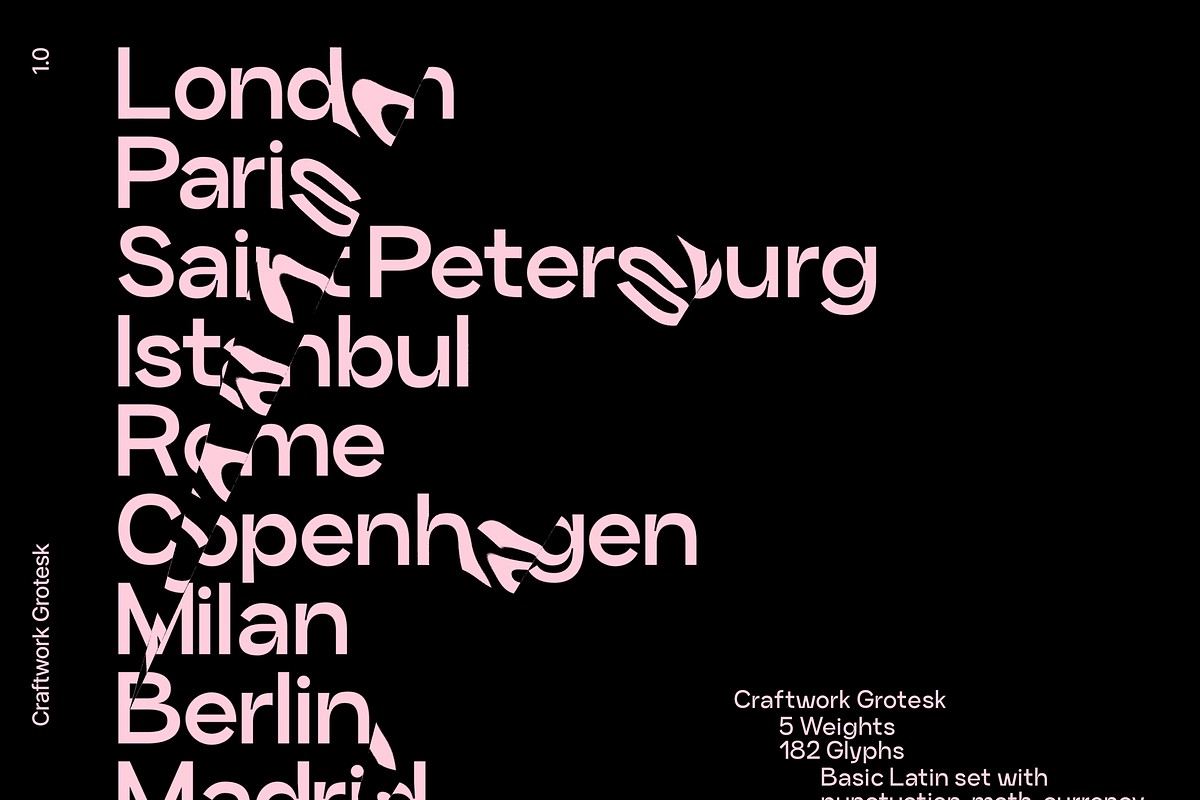 Craftwork Grotesk Font, a Sans Serif Font by Craftwork (Photo 4 of 8)