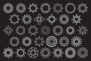 SUNS outline icons: 10 versions, an Outline Icon by beguima (Thumbnail 11 of 11)