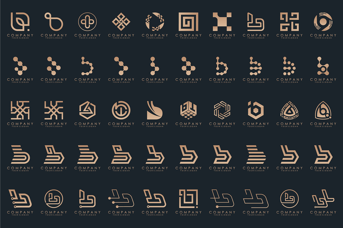 set of letter B logo design vector, a Branding & Logo Template by BARONSTD (Photo 4 of 4)