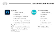 Edge of Movement YT kit PSD & CANVA, a Social Media Template by Tangerine Nation (Thumbnail 3 of 17)