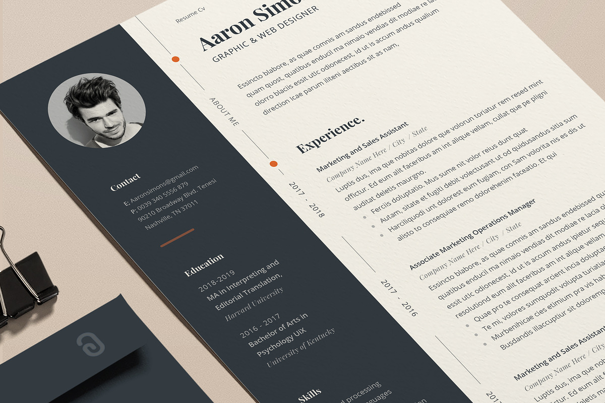 Resume Template Pro, a Resume Template by Estartshop (Photo 1 of 6)