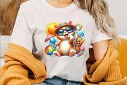 Funny Cat Summer PNG Sublimation Cli, an Illustration by SVGArt (Thumbnail 8 of 8)