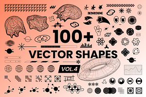 100+ FUTURISTIC VECTOR SHAPES VOL.4