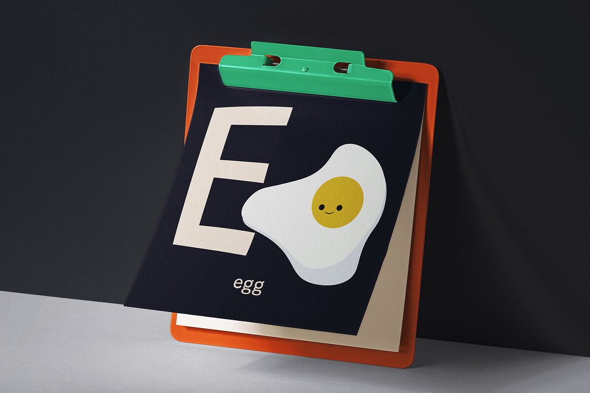 English alphabet art cards, an Education Illustration by kaplaniha (Photo 5 of 5)