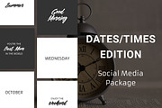 Dates/Times Edition - Social Media, a Social Media Template by Annemiek van Luinen (Thumbnail 1 of 7)