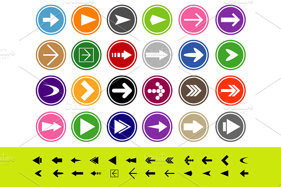 Arrow Sign Icon Set